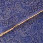 Preview: Futterstoff Paisley Viskosemix blaulila gold